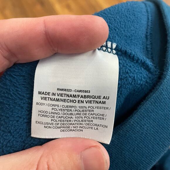 Nike Polar Fleece Windrunner Full Zip Hoodie Jacket Men’s M 92911-474 - Blue - Picture 6 of 8